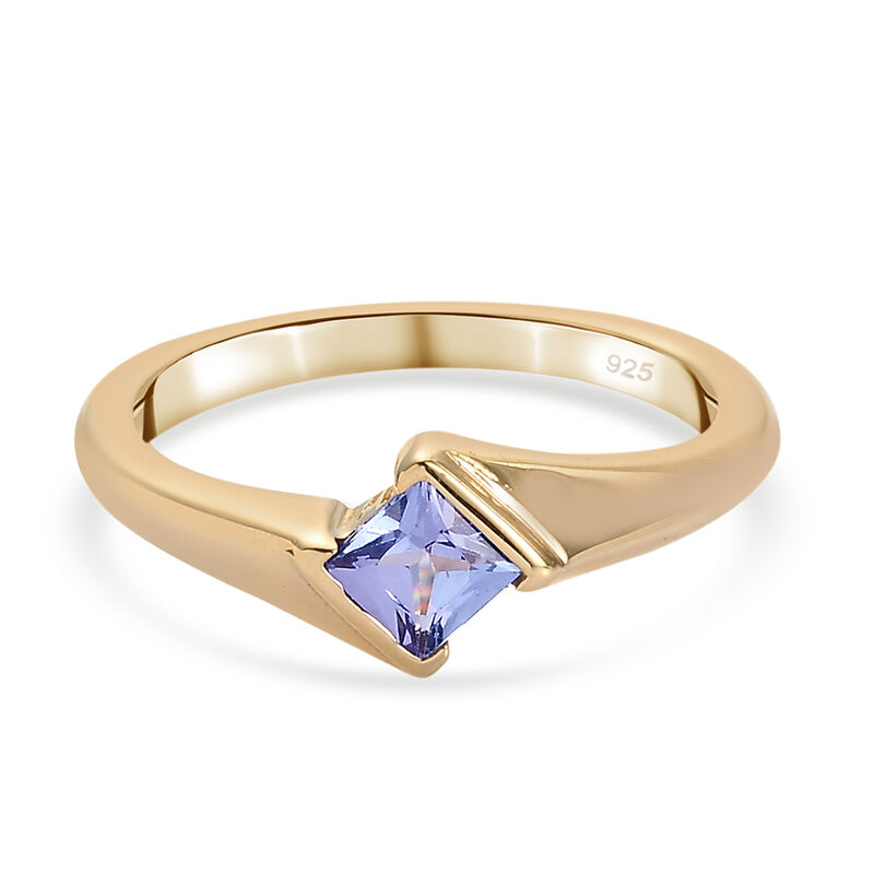 Tansanit Solitär Ring - 0,40 ct. image number 0