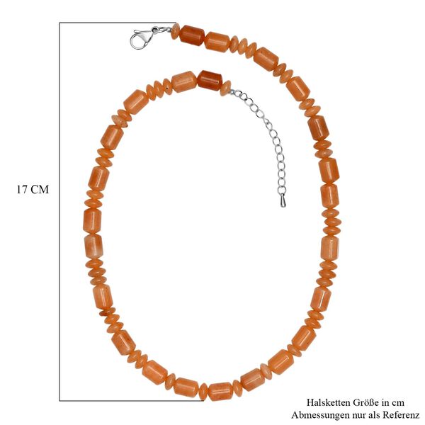 Rote Aventurin 45cm Halskette - 250 ct. image number 6