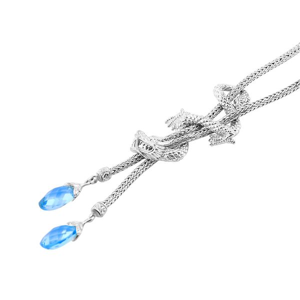 Royal Bali Kollektion- Blau Topas Halskette - 16,38 ct. image number 3