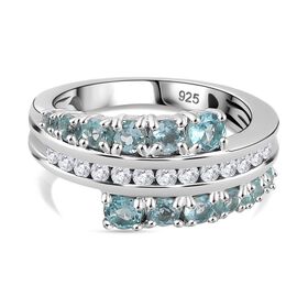 AA Lagunen Apatit und Zirkon Ring - 1,61 ct.