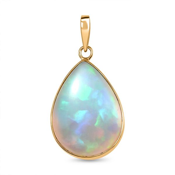 AAA Nat&uuml;rlicher, &auml;thiopischer Welo Opal Anh&auml;nger in 375 Gold - 6,41 ct.