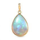 AAA Natürlicher, äthiopischer Welo Opal Anhänger 375 Gold ca. 6,41 ct.