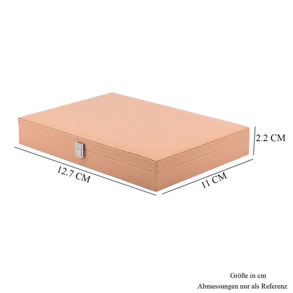 Schmuckkasten mit Kroko-Pr&auml;gung, Beige image number 7