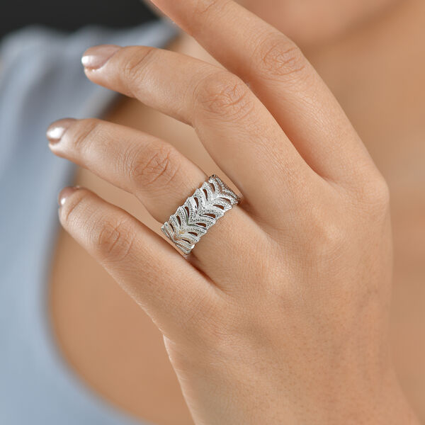 EVER TRUE Wei&szlig;er Diamant Ring Nickelfreies Messing (Gr&ouml;&szlig;e 19.00) image number 2