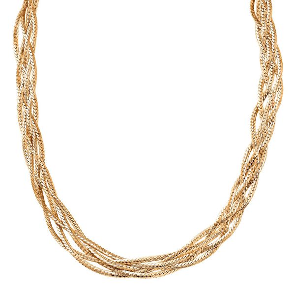 Eisen Gelb Halskette ca. 53.25 cm ca. 41,40g