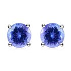 RHAPSODY AAAA Tansanit Ohrringe, zertifiziert und geprüft, 950 Platin ca. 1.10 ct