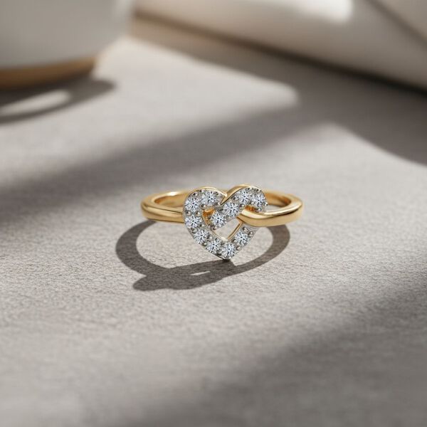 LUXURIANT DIAMOND - Lab Grown Diamant SI-GH Ring 925 Silber 750 Gelbgold Vermeil (Größe 18.00) ca. 0.35 ct image number 1