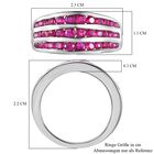 Premium thailändischer Rubin-Ring, 925 Silber platiniert  ca. 1,97 ct image number 6