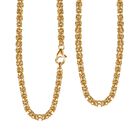 Handgefertigte Königskette, 925 Silber ca. 50 cm  916 Gelbgold Vermeil