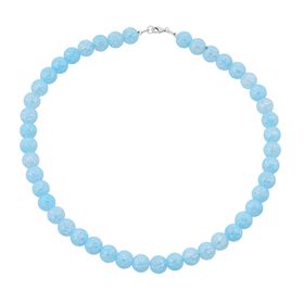 Eis Quarz Halskette ca. 45 cm 925 Silber ca. 315.10 ct