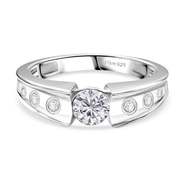 D'Joy Moissanit Ring, 925 Silber platiniert - 0,59 ct. image number 0