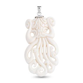 Royal Bali - Ox Bone Anhänger 925 Silber ca. 68,50 ct.