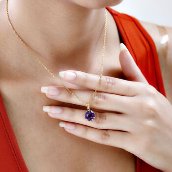 Afrikanischer Amethyst-Anh&auml;nger - 3,43 ct.