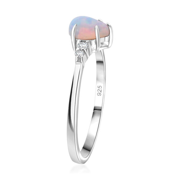 AA Nat&uuml;rlicher &auml;thiopischer Welo Opal und Moissanit Ring und Anh&auml;nge image number 5