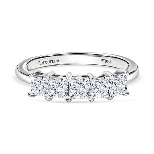 Lab Grown Diamant VS Ring 950 Platin (Größe 18.00) ca. 1,03 ct image number 0