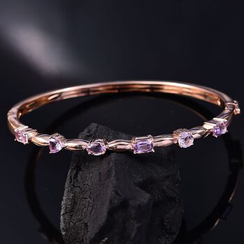 Rose De France Amethyst Armreif, 19 cm - 2,92 ct.