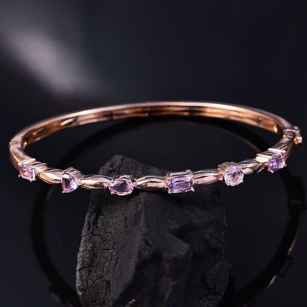 Rose De France Amethyst Armreif, 19 cm - 2,92 ct. image number 2