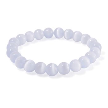 Flexibles Katzenaugen Armband mit Chatoyance-Effekt