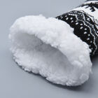 1 Paar rutschfeste Haus Socken mit Jojoba Infusion und Sherpa Futter, Einheitsgröße 24x23x12 cm, Schwarz und Weiß image number 2