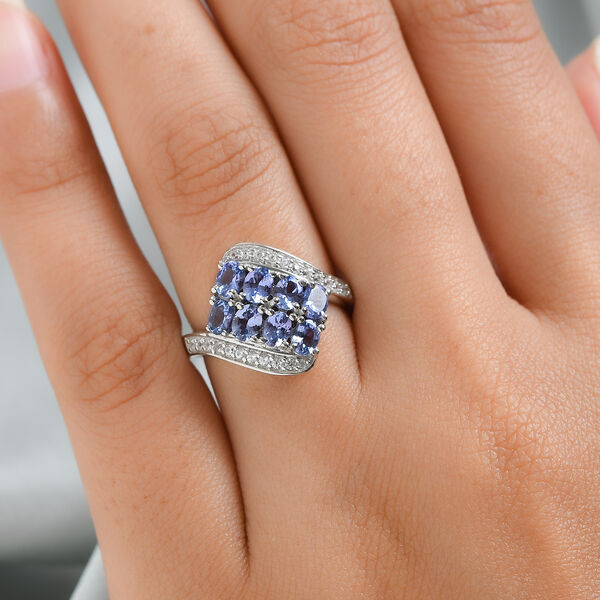 Tansanit und Zirkon Ring - 1,73 ct. image number 3