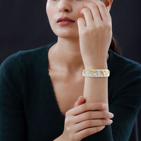 Royal Bali - Meeres-Safari Armreif, 925 Silber, bicolor, ca. 19 cm ca. 32,86g image number 2