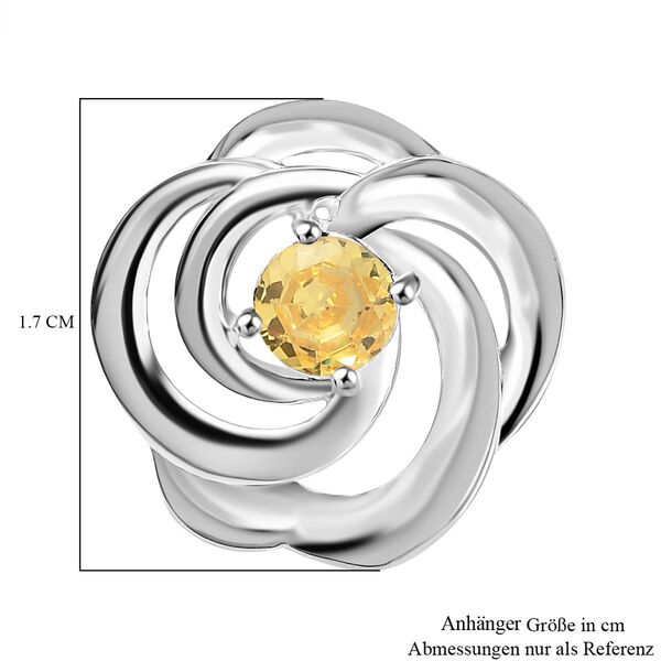 Gelber Zirkonia Anh&auml;nger - 0,86 ct. image number 6