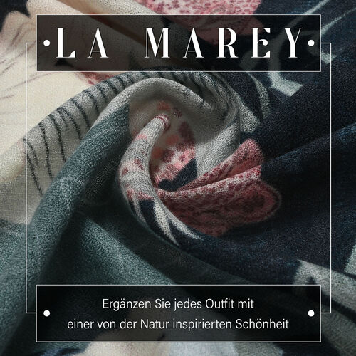 LA MAREY Schal aus 100% Kaschmirwolle, 70x195 cm, Schwarz und weiß image number 1