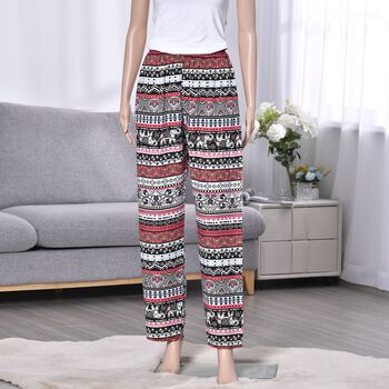 Hose f&uuml;r Damen, Rosa und schwarz