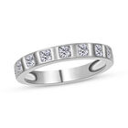 LUSTRO STELLA - weißer Zirkonia-Ring, 925 Silber rhodiniert (Größe 16.00) ca. 0,72 ct