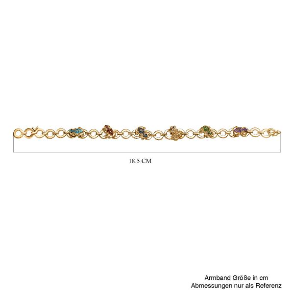 GP Italian Garden Kollektion - AA Neon Apatit und Multi-Edelstein-Armband, 19 cm - 1,58 ct. image number 4