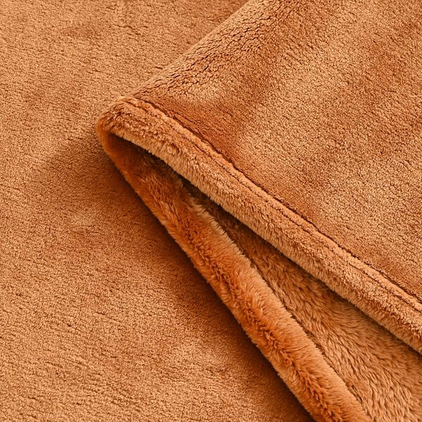 Serenity Night - Luxuriöse Mikroflanell-Decke, 550 GSM, Superweich und Kuschelig, 150 x 200 cm, Kupfer image number 4