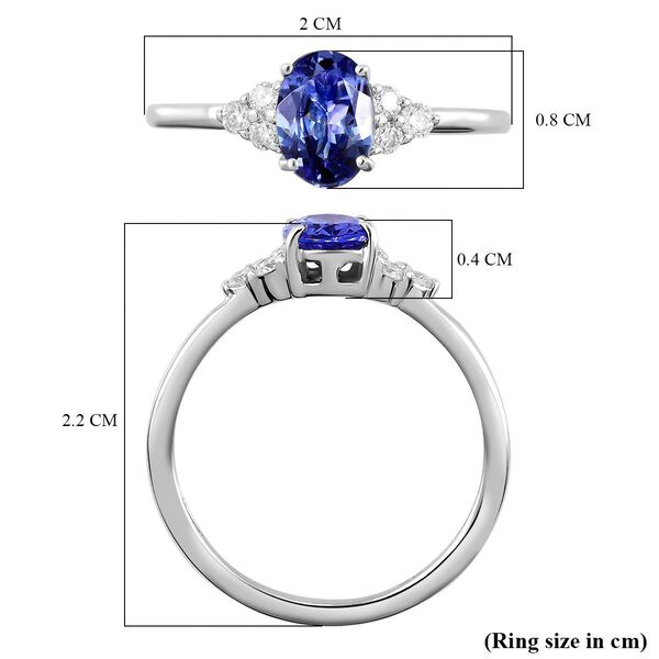 AA Tansanit und Moissanit Ring - 0,77 ct. image number 7