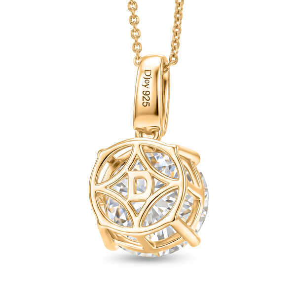 D'Joy Moissanit Schmuckset ca. 50 cm 925 Silber 750 Gelbgold vermeil ca. 5,02 ct. image number 4