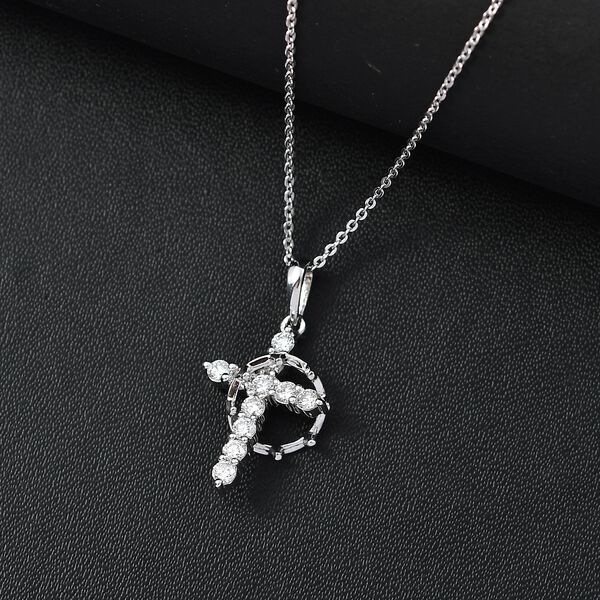 LUXURIANT SI Labor Diamant Anh&auml;nger mit 50cm Kette - 0,50 ct. image number 2