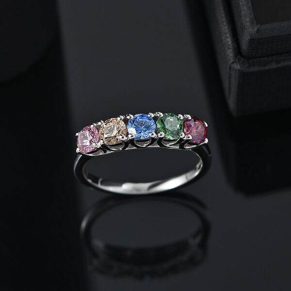 J Francis gefertigt mit SWAROVSKI- Mehrfarbiger Swarovski Zirkonia Ring image number 2