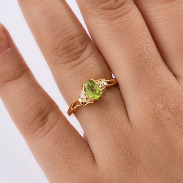 D'Joy Peridot und Zirkon Ring - 0,82 ct. image number 3