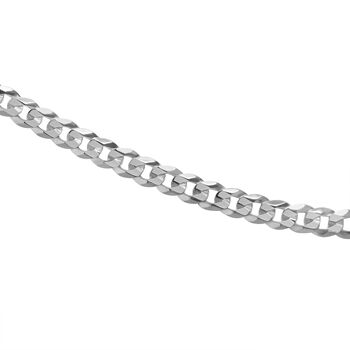 Italienische Diamantschliff Panzerkette, 925 Silber ca. 60 cm ca. 10,70g