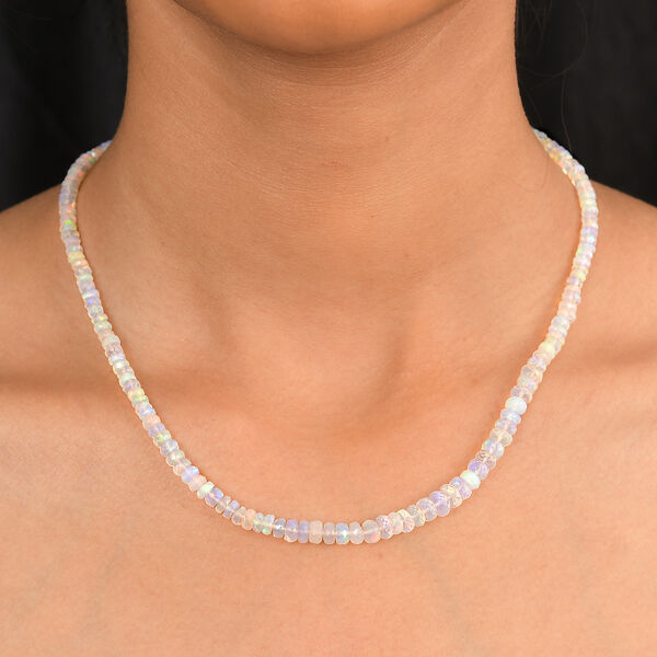 D'Joy AA natürliche, äthiopische Welo Opal 45cm Halskette - 55 ct. image number 3