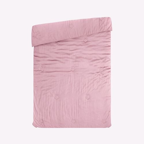 Bambus-Bettdecke mit Steppung, temperaturausgleichend, hypoallergen, mit 100% Bambusfüllung, 135x200cm, Rosa image number 0