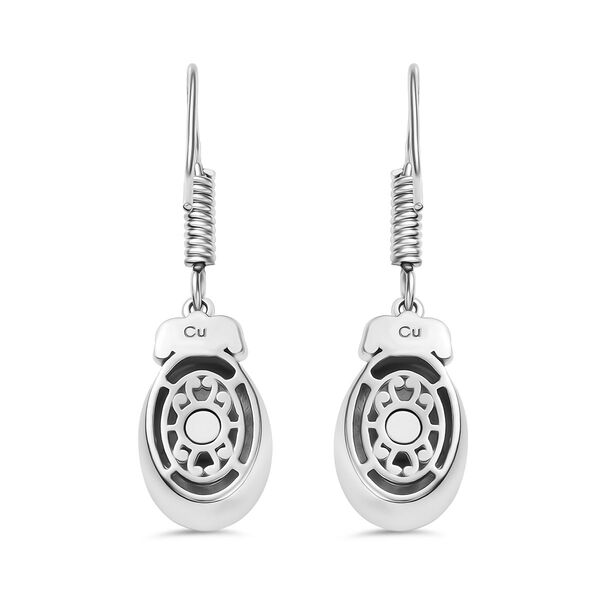 Smaragd-Matrix Ohrringe 950 Kupfer ca. 5.02 ct image number 5