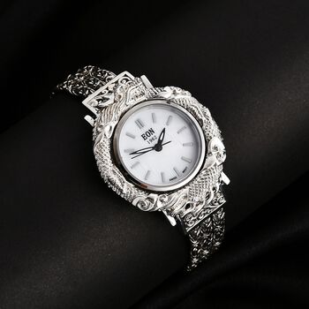 Royal Bali - 925 Silber Borobudur Armbanduhr, ca. 20 cm ca. 41,86g