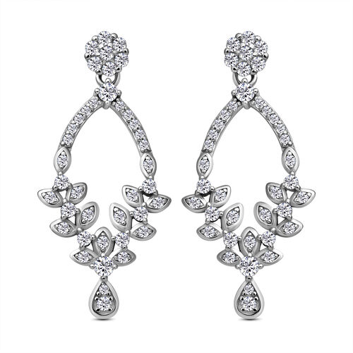 Lustro Stella - Weiße Zirkonia-Ohrringe, 925 Silber rhodiniert ca. 1.24 ct image number 0