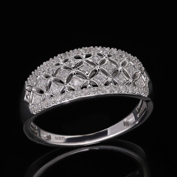 Wei&szlig;er Diamant-Ring - 0,20 ct. image number 2