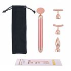 4-in-1 Beauty Bar Gesichtsmassagegerät, Rosenquarz, Größe 15 cm
