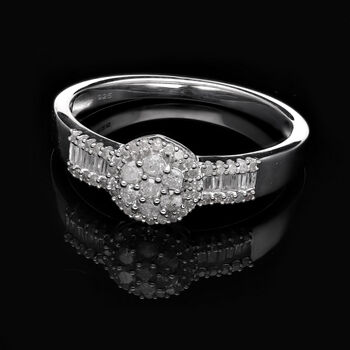 Diamant Cluster Ring - 0,50 ct.