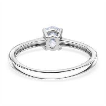 LUXURIANT SGL zertifizierter VS-EF Labor Ovalschliff Diamant Ring in 950 Platin - 0,50 ct.