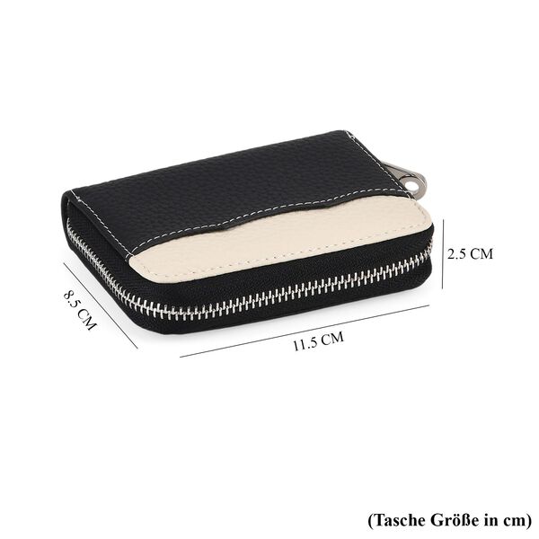 Echtleder-Geldb&ouml;rse, RFID-Schutz, 11,5x8,5x2,5cm, Schwarz image number 7
