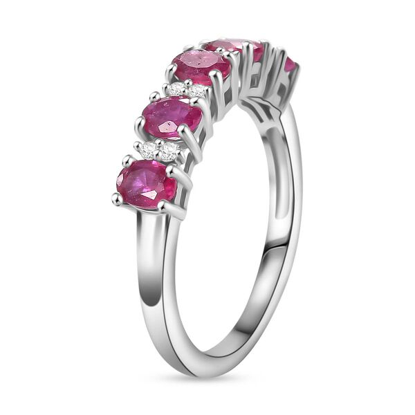 Afrikanischer Rubin und Zirkon Ring - 1,42 ct. image number 5