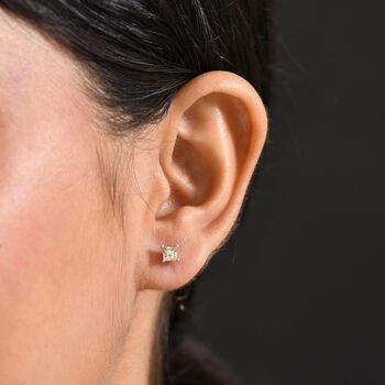 J Francis gefertigt mit SWAROVSKI Lumin gr&uuml;n Swarovski Kristall Ohrringe 925 Silber