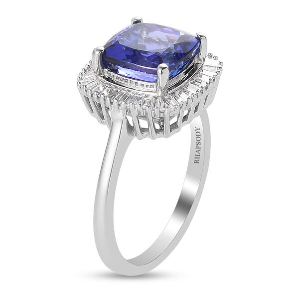 RHAPSODY AAAA Tansanit und VS EF Diamant Ring in 950 Platin - 2,80 ct. image number 7